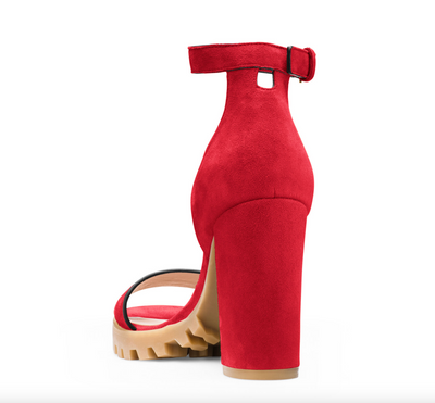 Red Leather Sandal