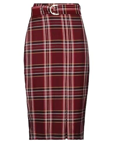 Red Polyester Skirt