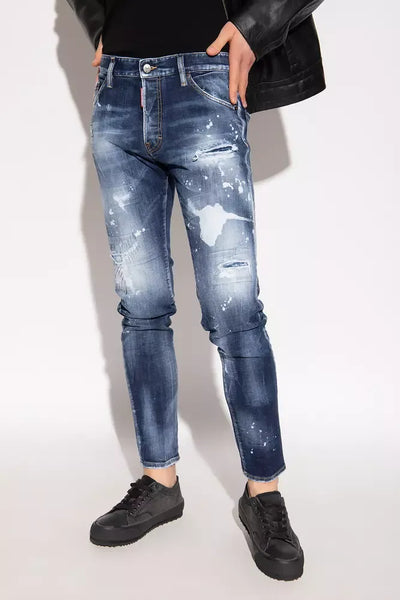 Blue Cotton Jeans & Pant