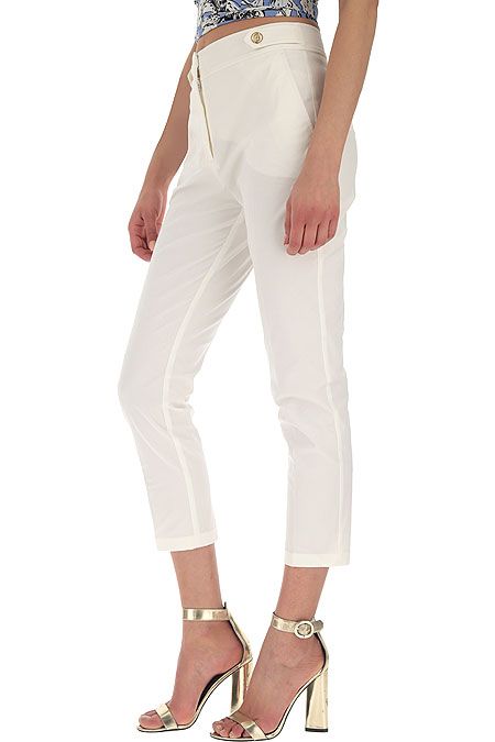 White Cotton Jeans & Pant