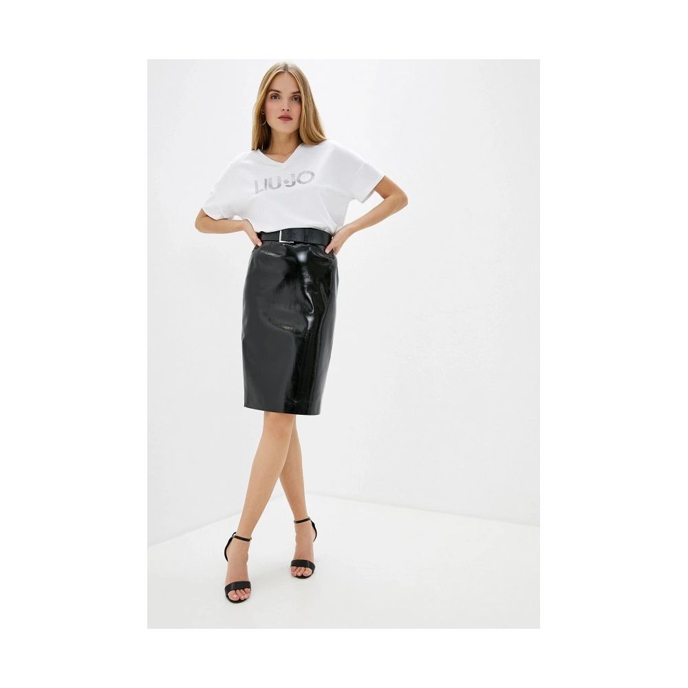 Black Polyester Skirt