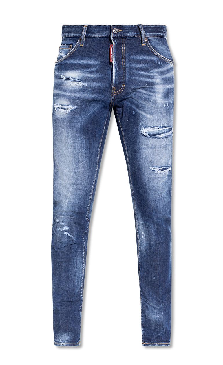 Blue Cotton Jeans & Pant