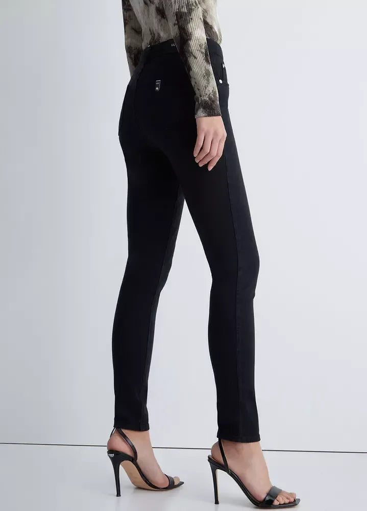 Black Cotton Jeans & Pant