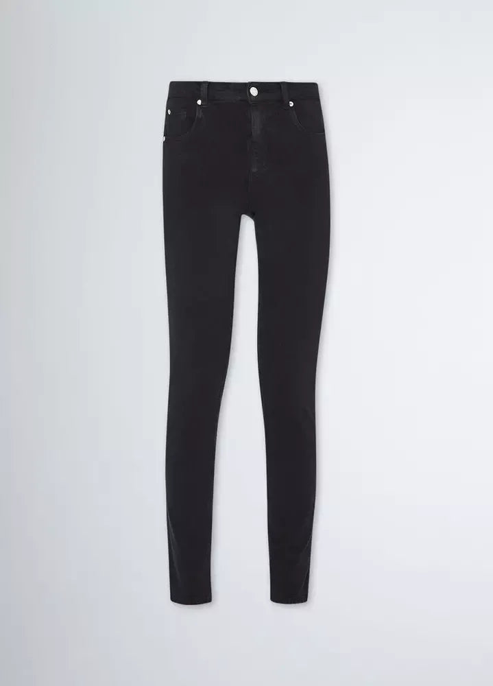 Black Cotton Jeans & Pant