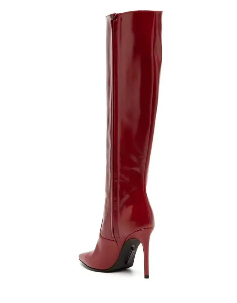 Red Leather Boot