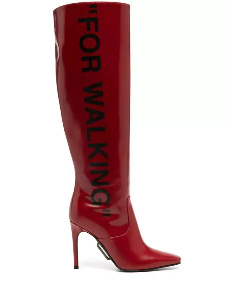 Red Leather Boot