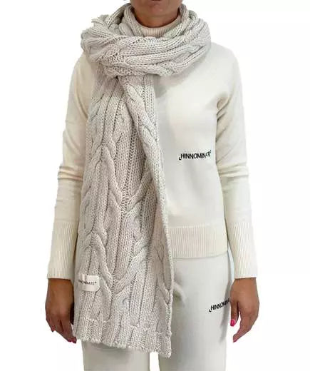 White Acrylic Scarf