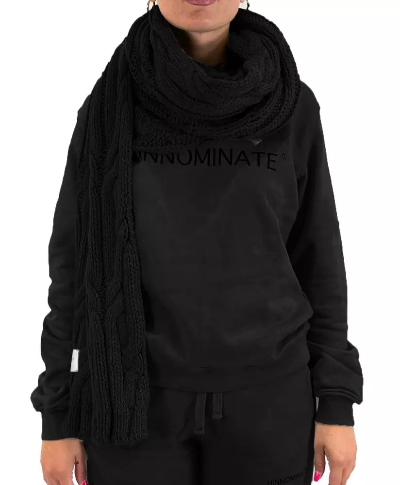 Black Acrylic Scarf