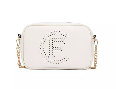 White Artificial Leather Crossbody Bag