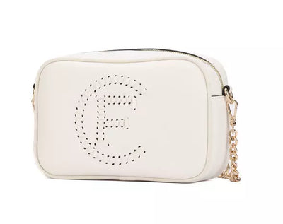 White Artificial Leather Crossbody Bag