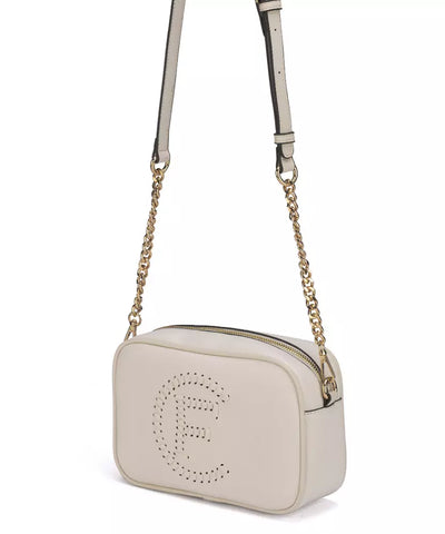 White Artificial Leather Crossbody Bag