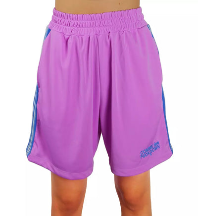 Purple Polyester Short