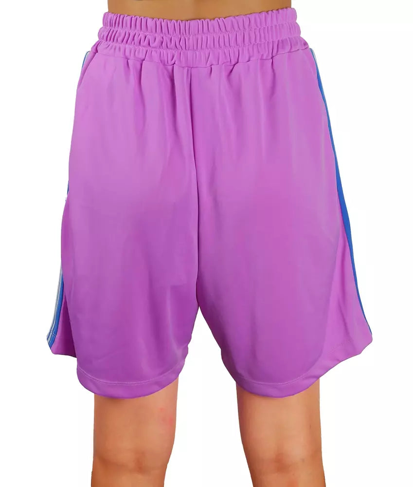 Purple Polyester Short