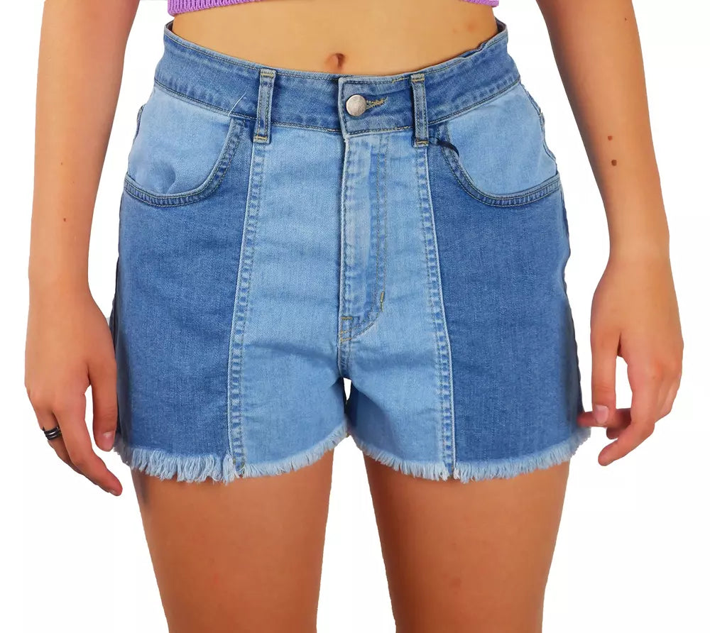 Blue Cotton Short