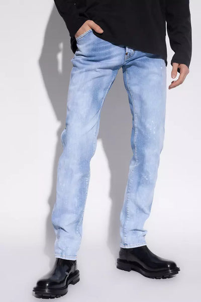 Light Blue Cotton Jeans & Pant