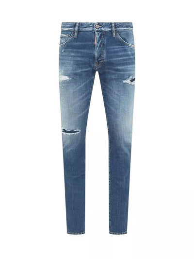 Blue Cotton Jeans & Pant