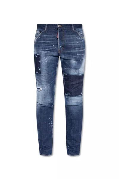 Blue Cotton Jeans & Pant