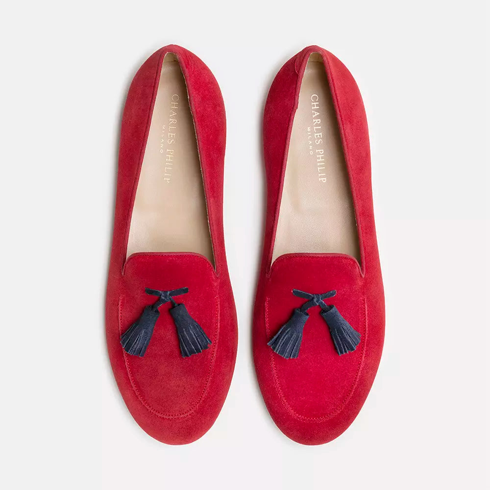 Red Leather Loafer