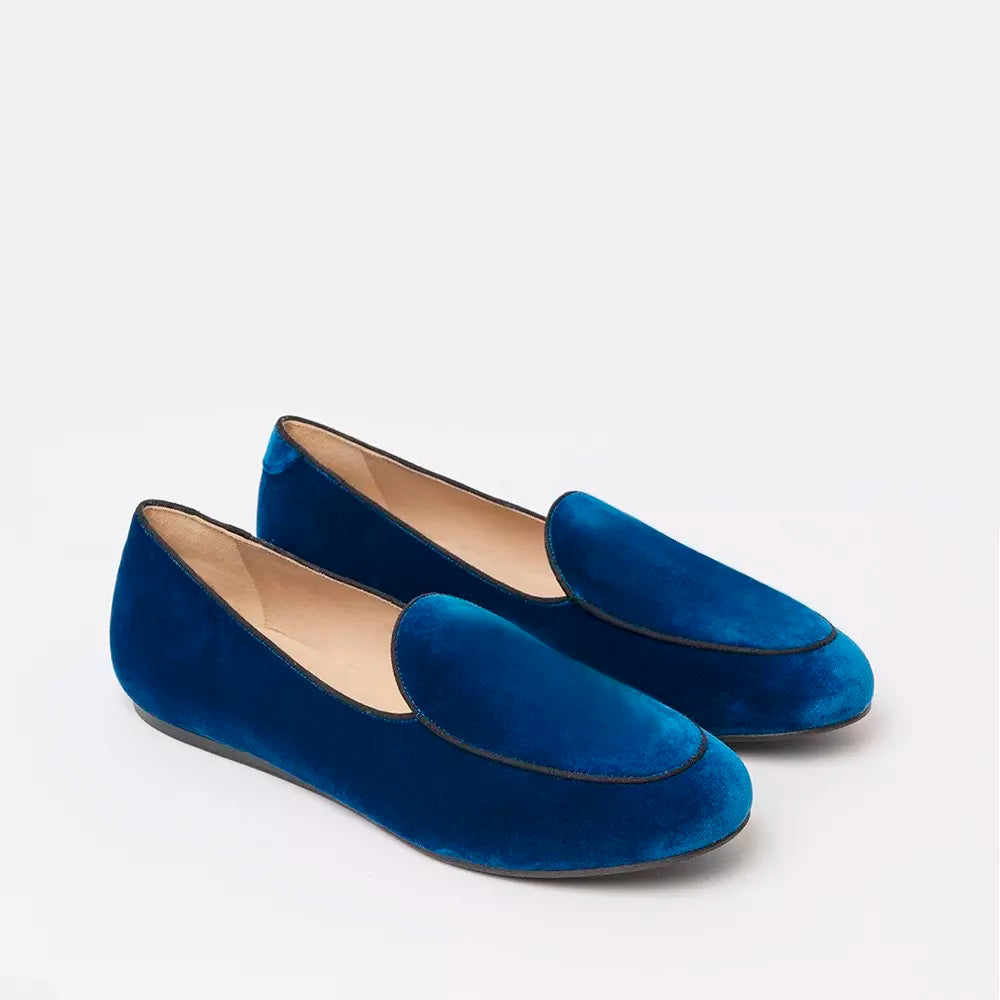 Blue Leather Loafer