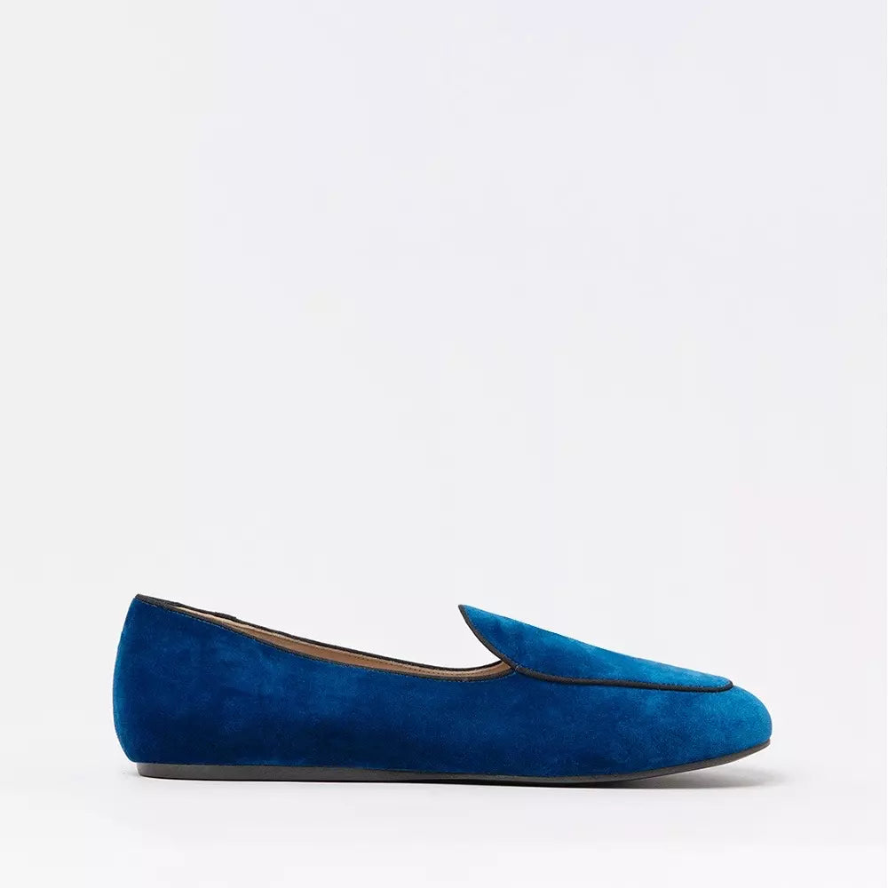 Blue Leather Loafer