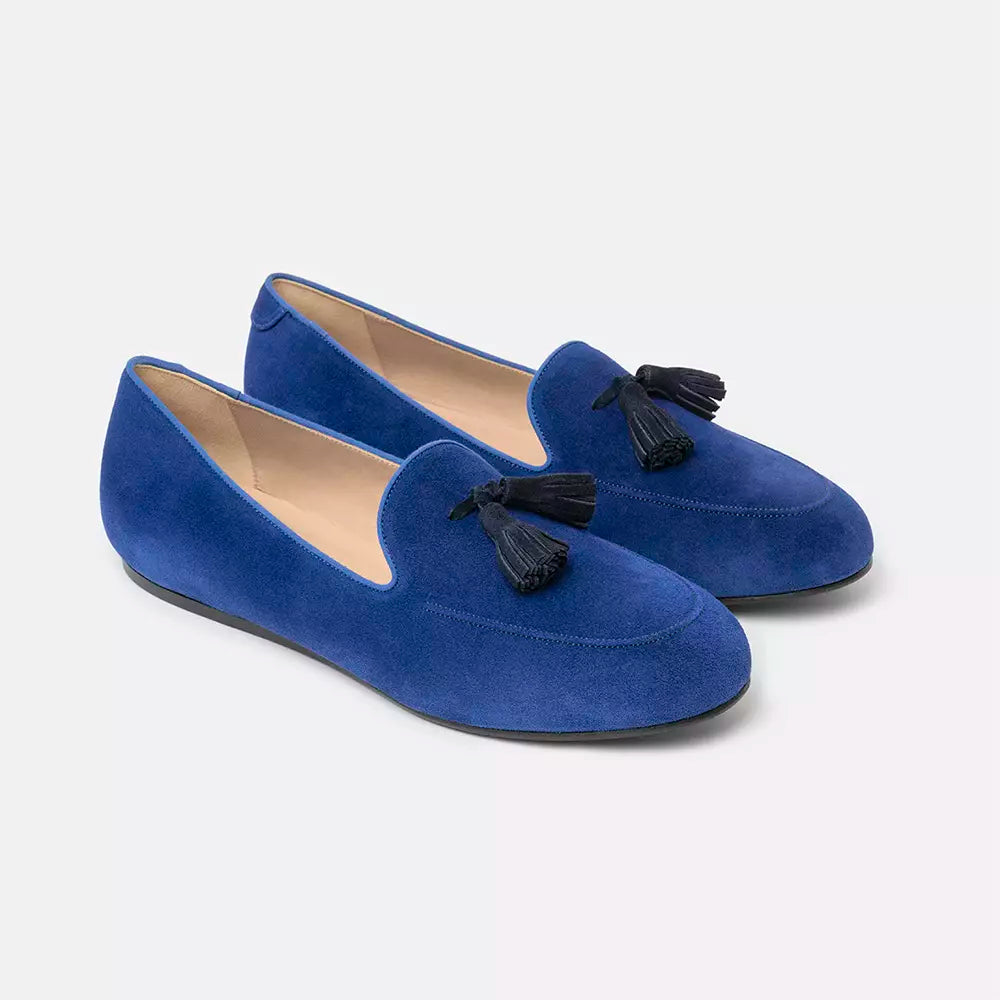 Blue Leather Loafer