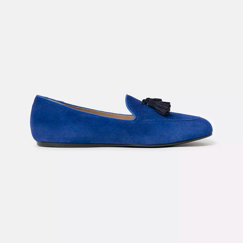 Blue Leather Loafer