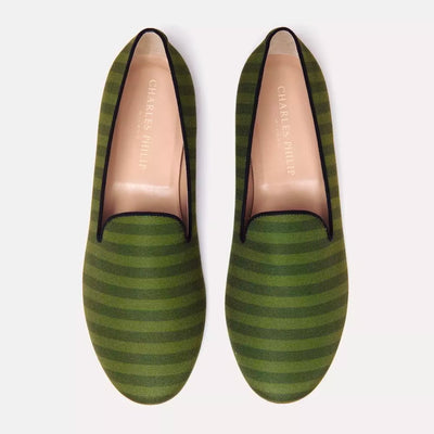 Green Cotton Loafer