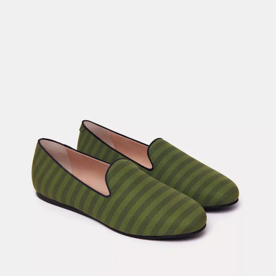 Green Cotton Loafer