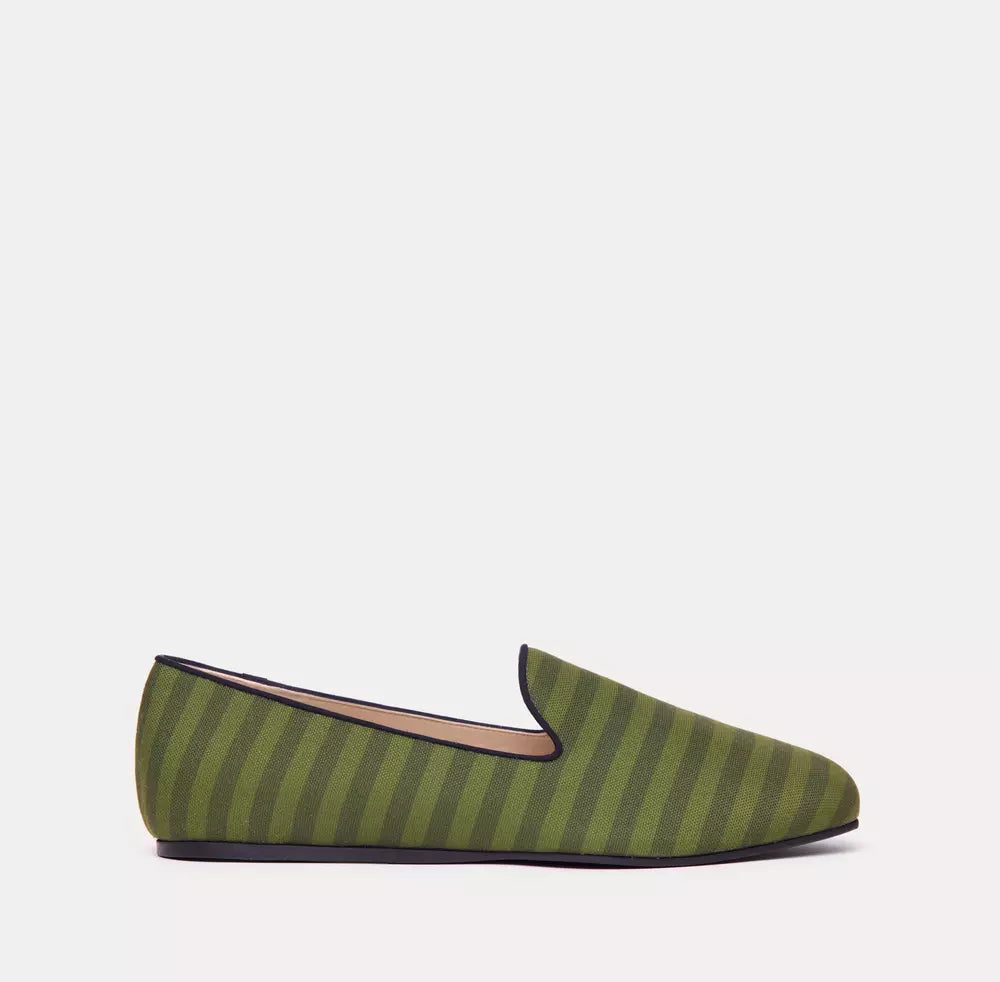 Green Cotton Loafer