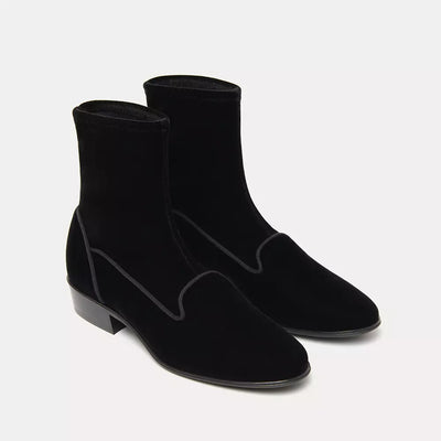 Black Leather Boot