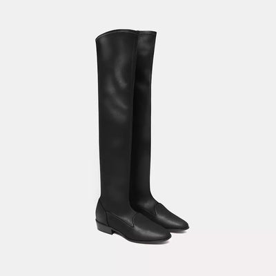 Black Leather Boot