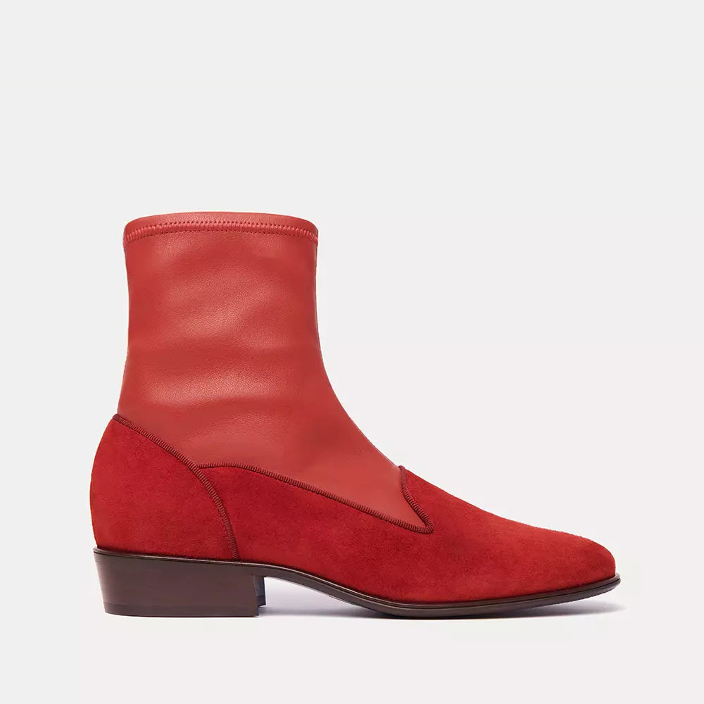 Red Leather Boot