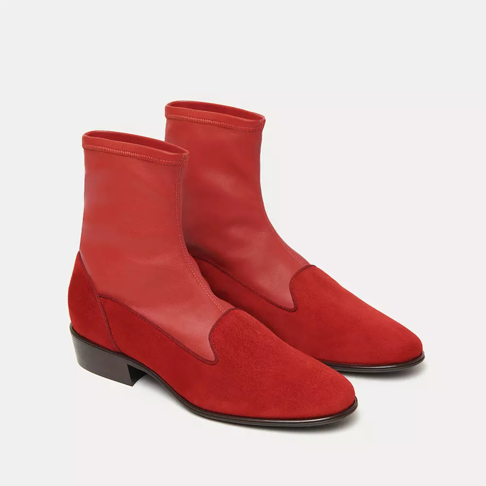 Red Leather Boot