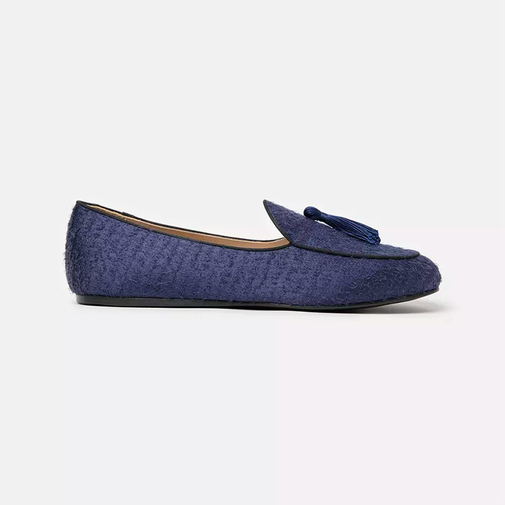 Blue Leather Loafer