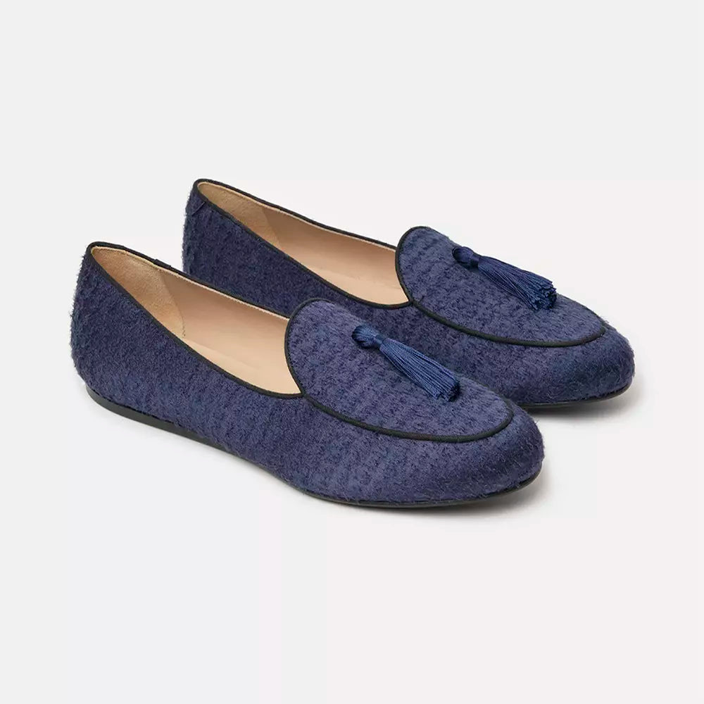 Blue Leather Loafer