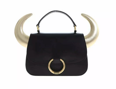 Black Leather Di Calfskin Handbag