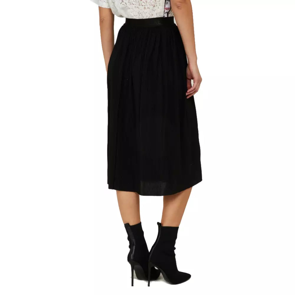 Black Polyester Skirt