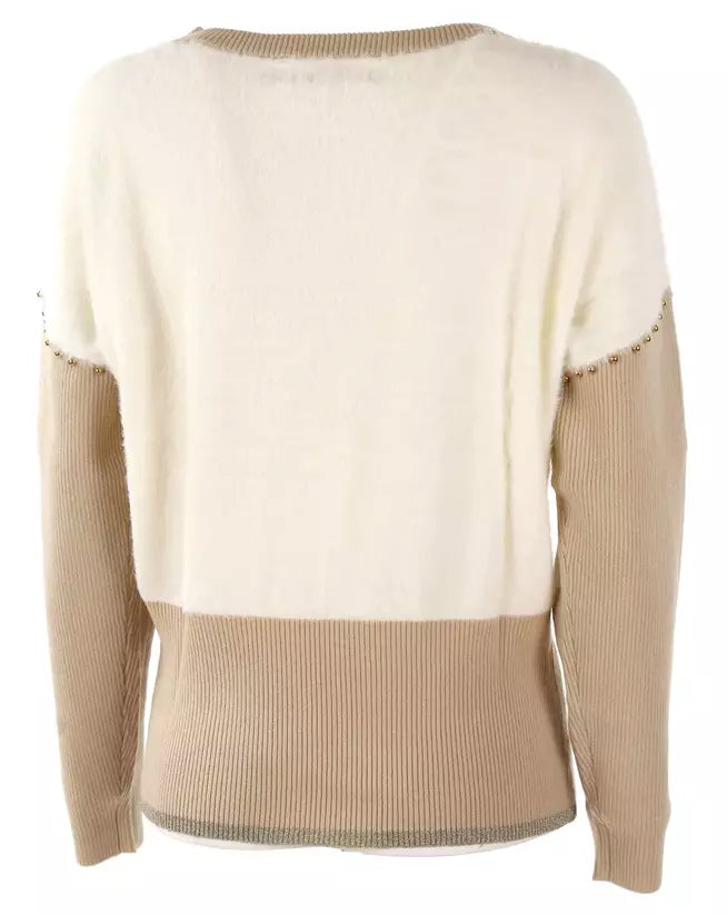 White Polyamide Sweater