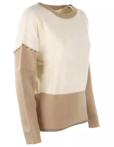 White Polyamide Sweater