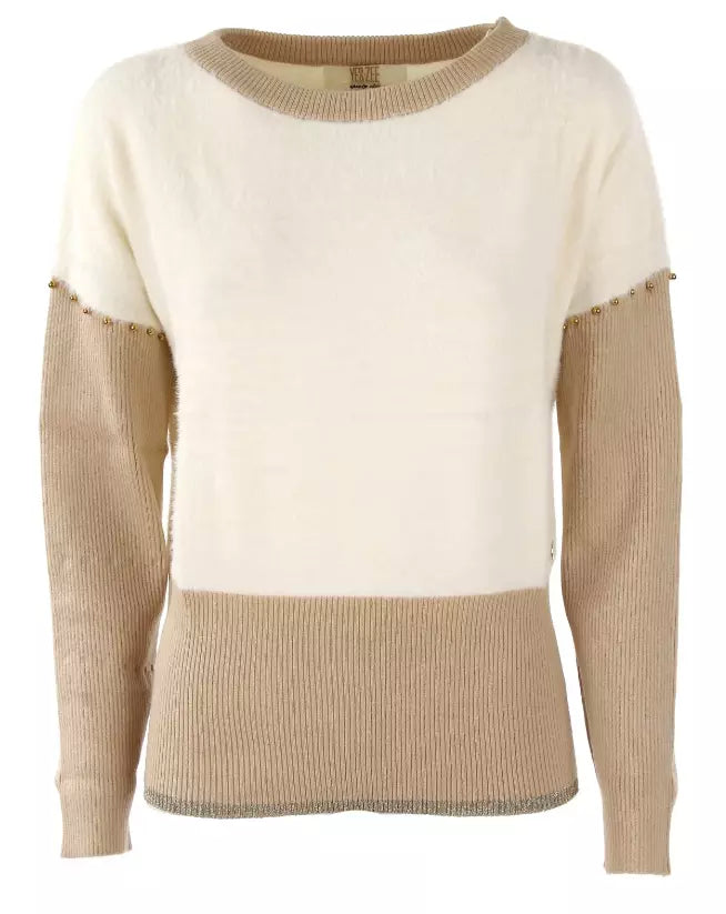 White Polyamide Sweater