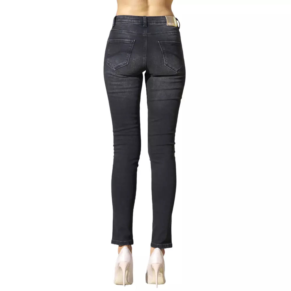 Black Cotton Jeans & Pant