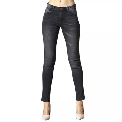 Black Cotton Jeans & Pant