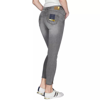 Gray Cotton Jeans & Pant