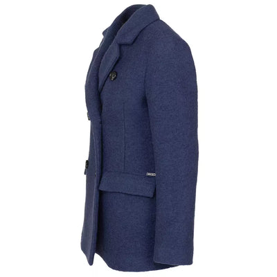 Blue Wool Jackets & Coat