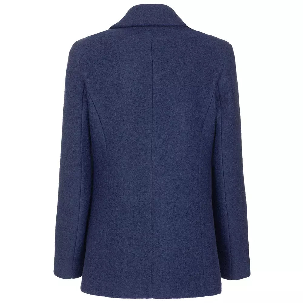 Blue Wool Jackets & Coat