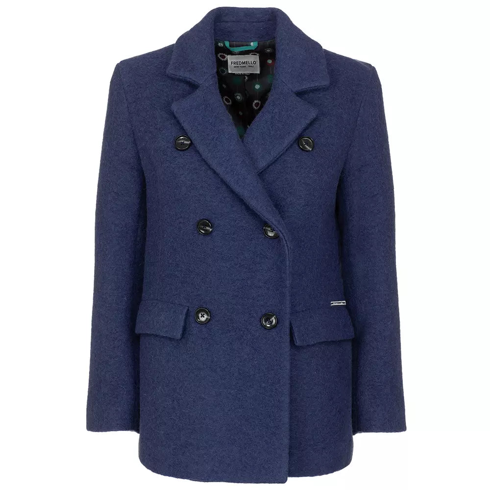 Blue Wool Jackets & Coat