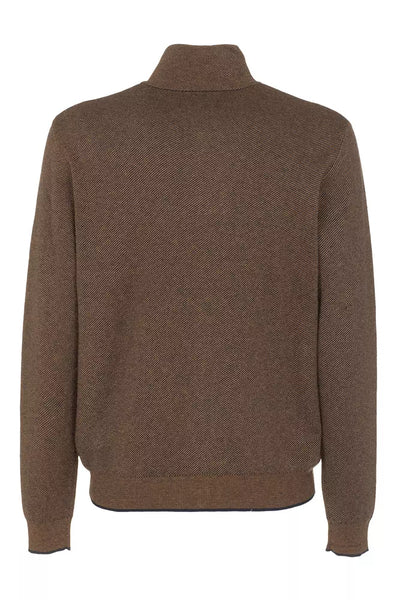 Brown Cotton Sweater