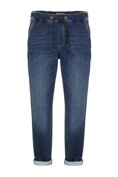 Blue Polyester Jeans & Pant