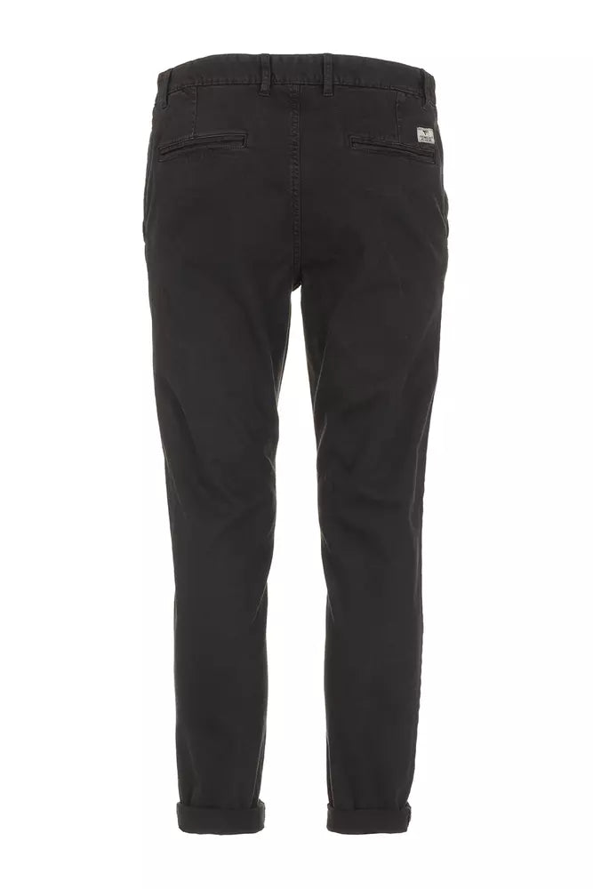 Black Cotton Jeans & Pant