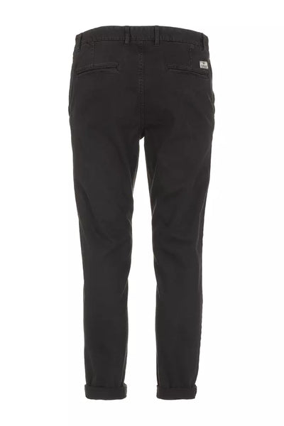 Black Cotton Jeans & Pant